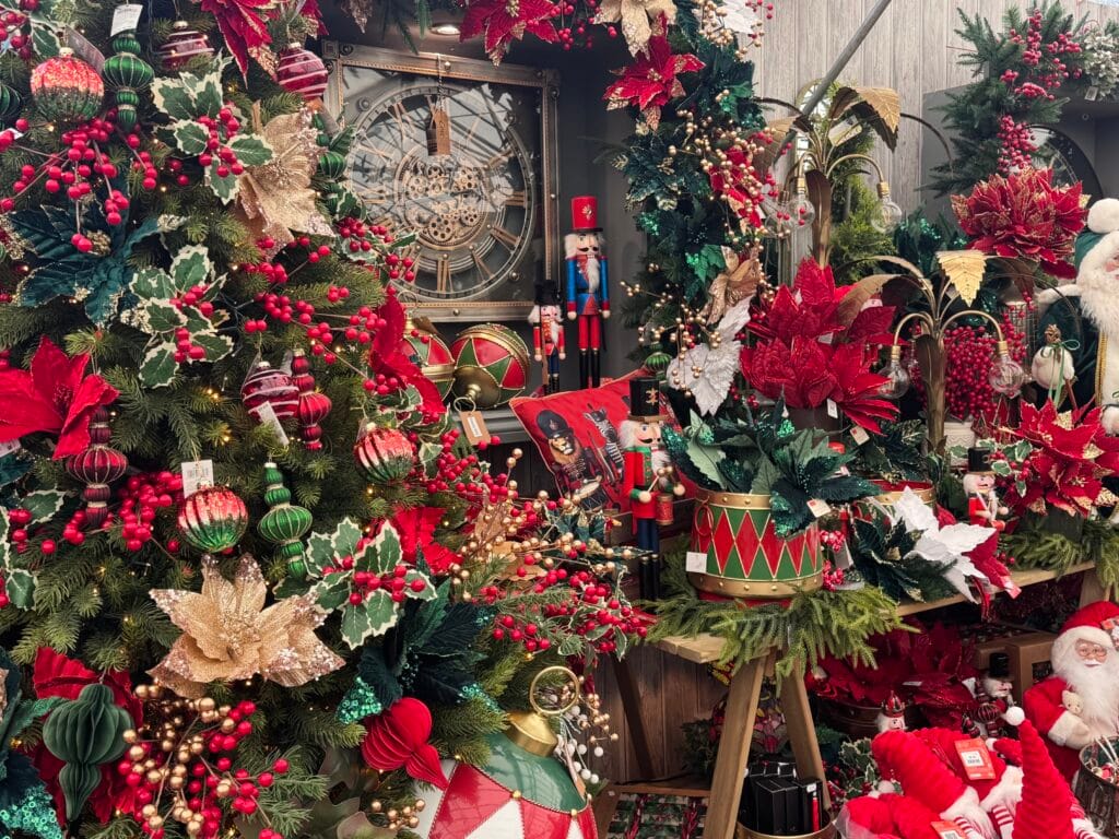 IMG_7714 Shot of Red Christmas Tree Display.