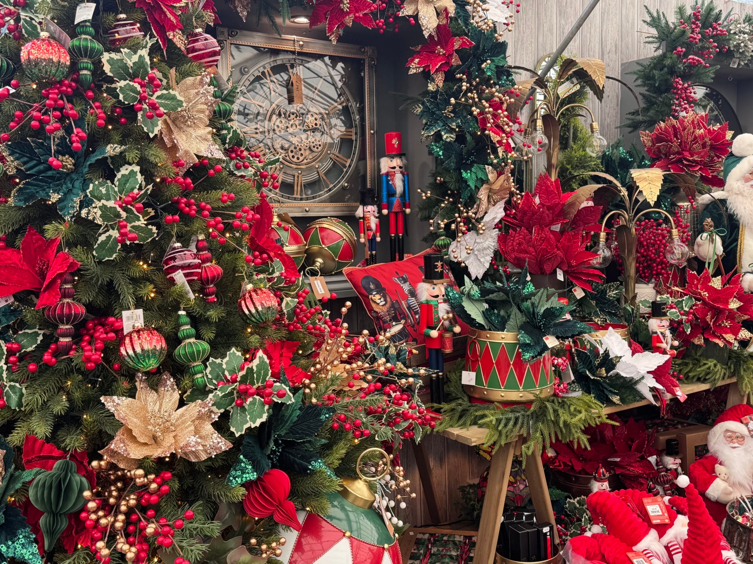 IMG_7714 Shot of Red Christmas Tree Display.
